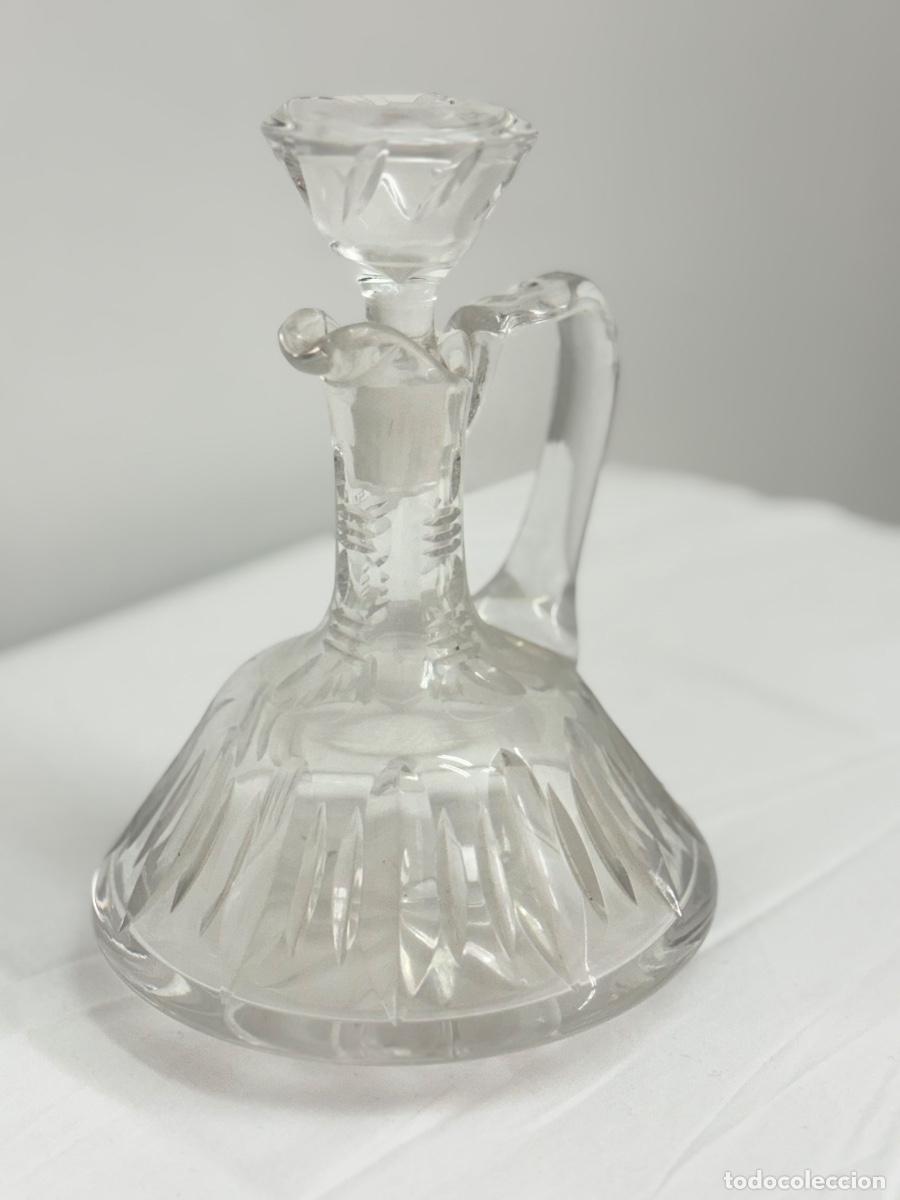 Vintage: Decantador de vino en cristal tallado