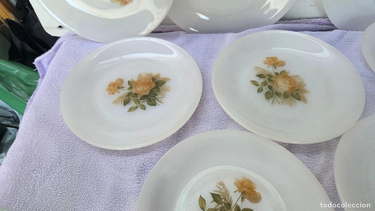 Vintage: 5 platos de cristal opalino - Foto 3