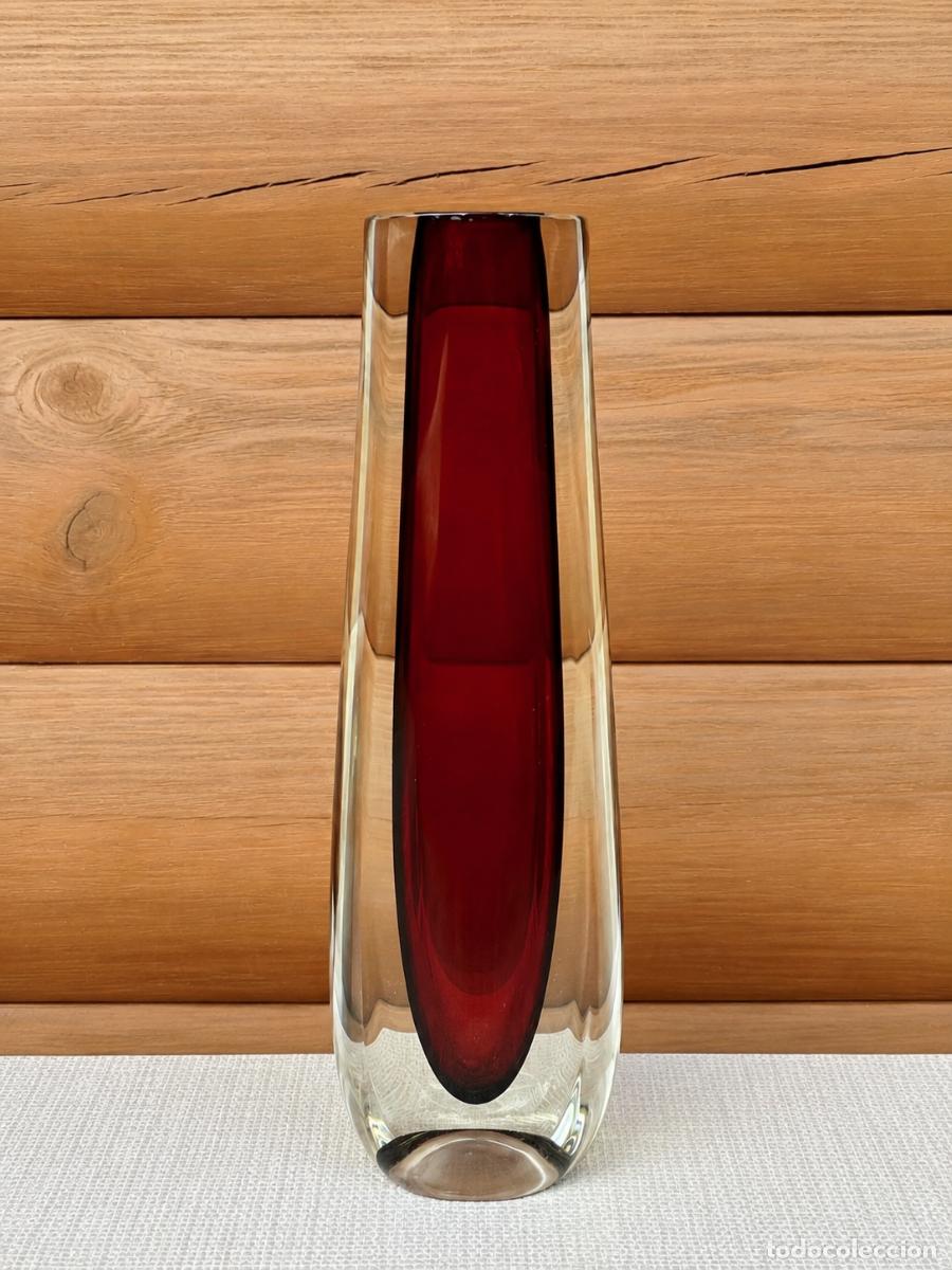 Vintage: Jarron de cristal danes Armando Jacobino Oy Kumela
