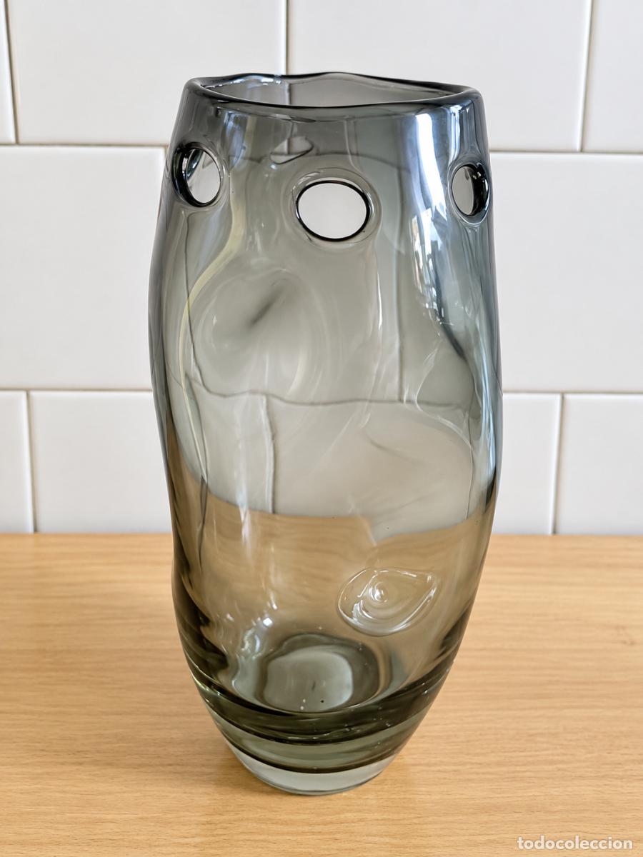 Vintage: Jarron de cristal modernista belga Serax