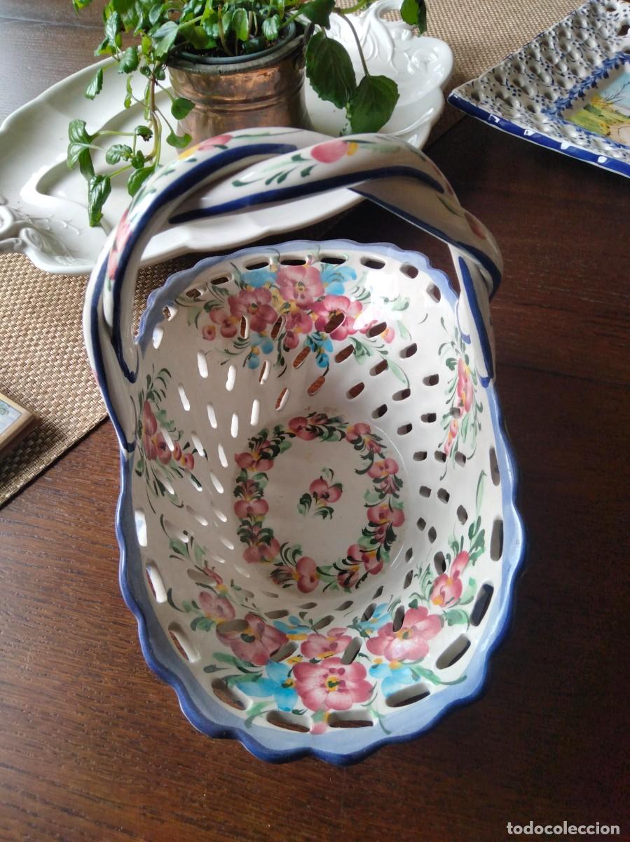 Vintage: Bonita pieza en cer&aacute;mica estilo Talavera de la reina