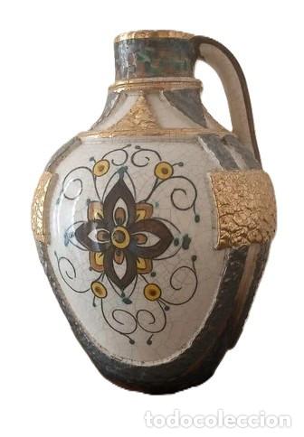 Vintage: Jarr&oacute;n antiguo cer&aacute;mica pintado a mano Espa&ntilde;a valencia