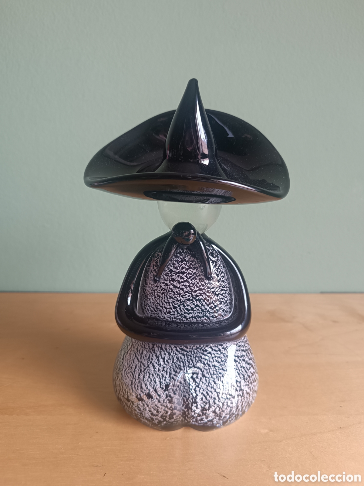 Vintage: Figura escultura de vidrio de Murano - Formia - Original con etiqueta - Estilo art&iacute;stico