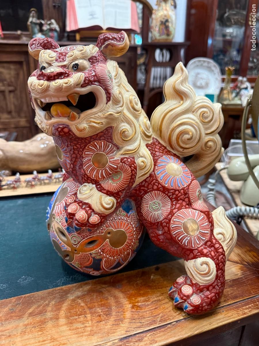 Vintage: FANTASTICO PERRO FOO DE CERAMICA - MEDIDA 30X25 CM