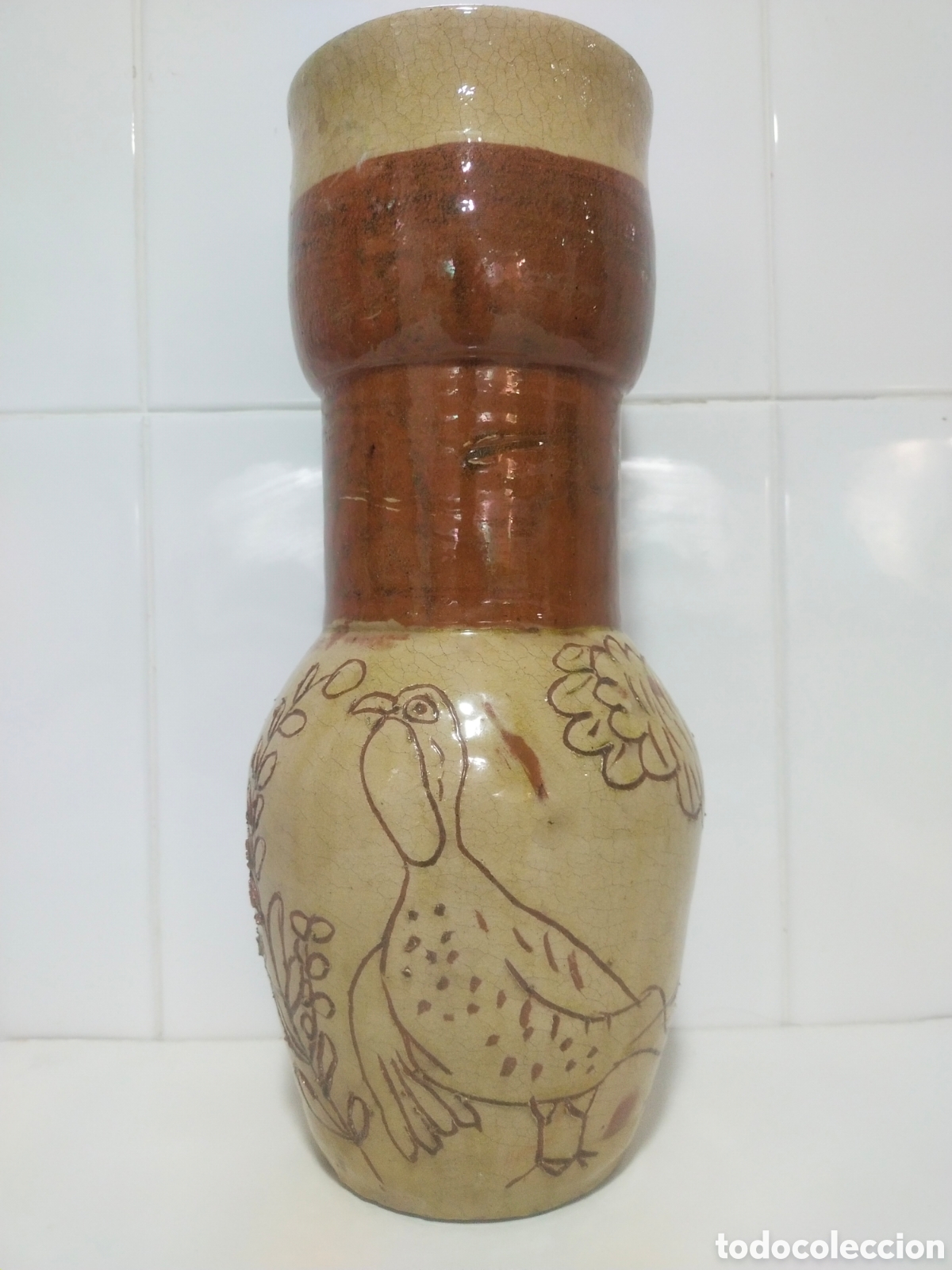 Vintage: Gran Jarr&oacute;n Cer&aacute;mica de Mallorca Olleria Cas Canonge Vintage 80s 30 cm alto