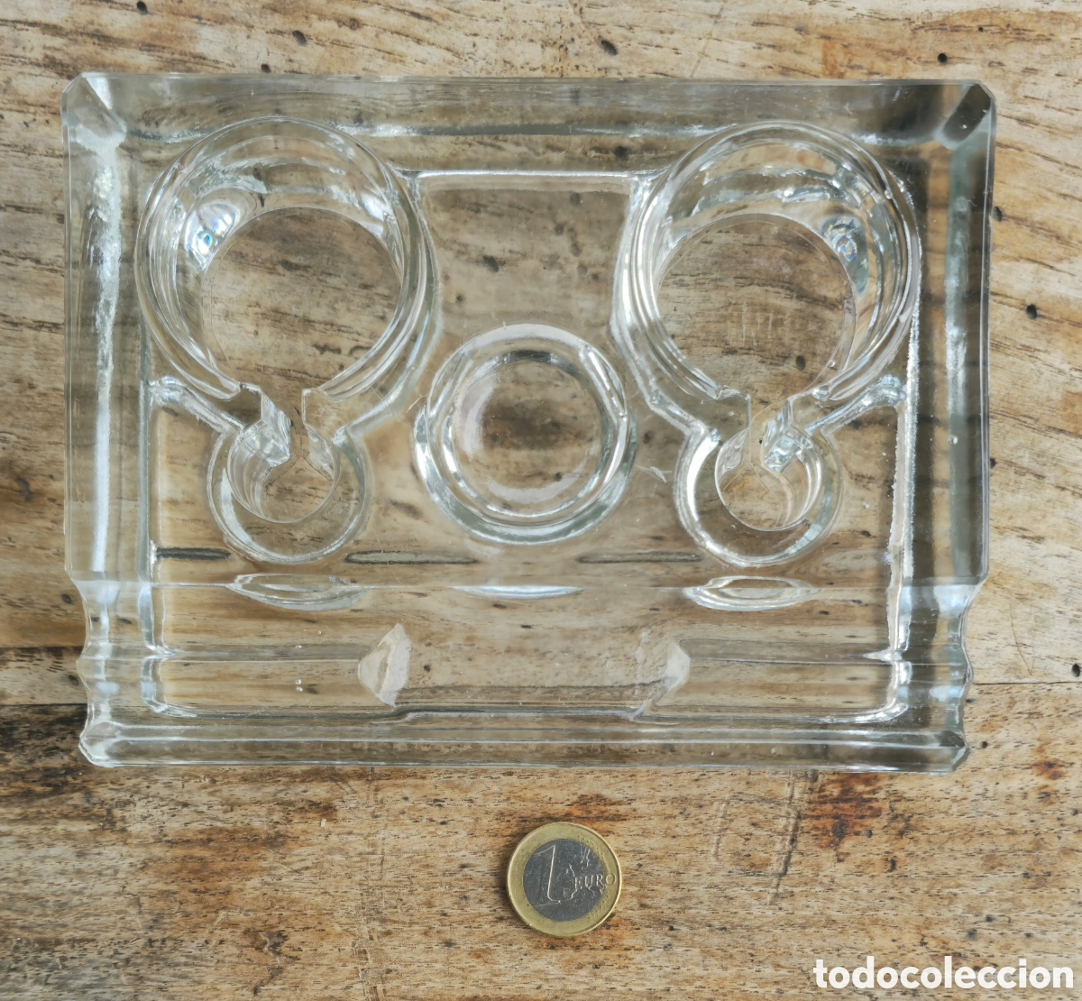 Vintage: Tintero cristal vintage frances