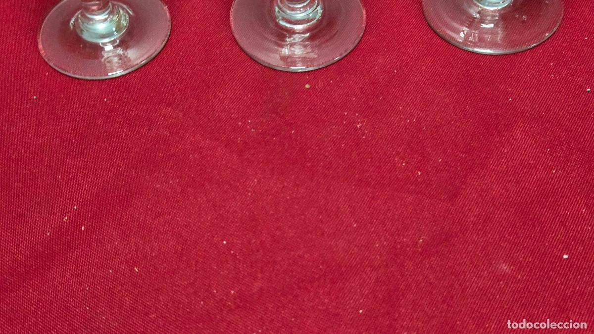 Vintage: 4copas de cristal antiguo - Foto 4
