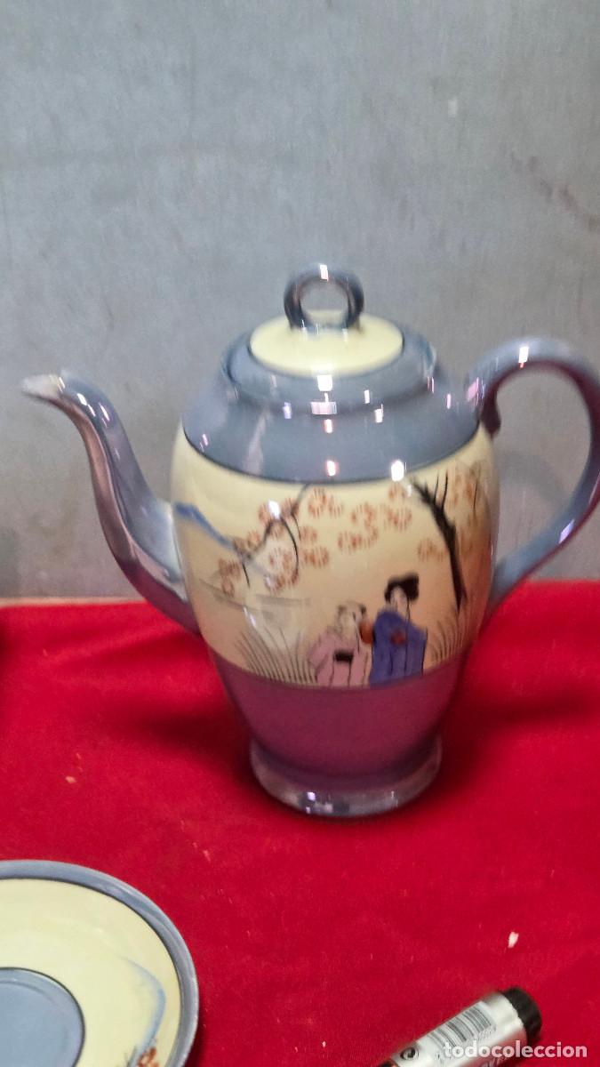 Vintage: tetera de porcelana oriental