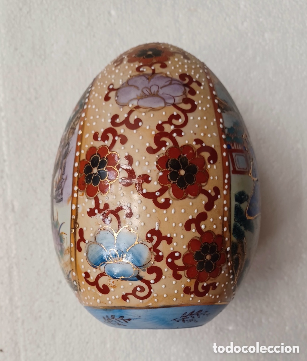 Vintage: Huevo porcelana orienta