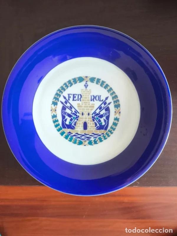 Vintage: Plato Decorativo Sargadelos Escudo de Ferrol