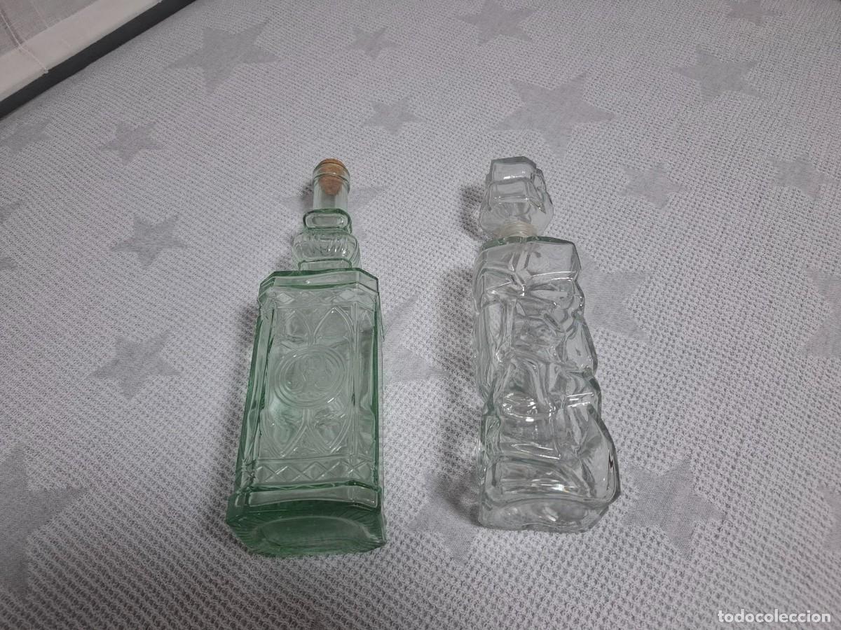 Vintage: Botellas de cristal decoradas