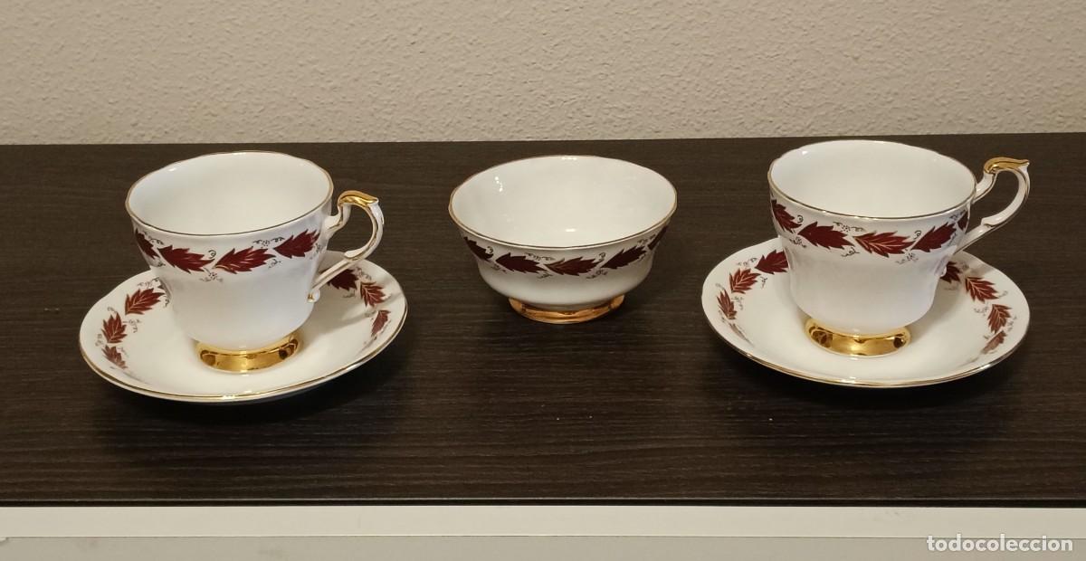 Vintage: HERMOSO SERVICIO DE 2 DUO DE T&Eacute;+AZUCARERO DE PORCELANA FINA DE LA MARCA PARAGON,PATRON ELEGANCE