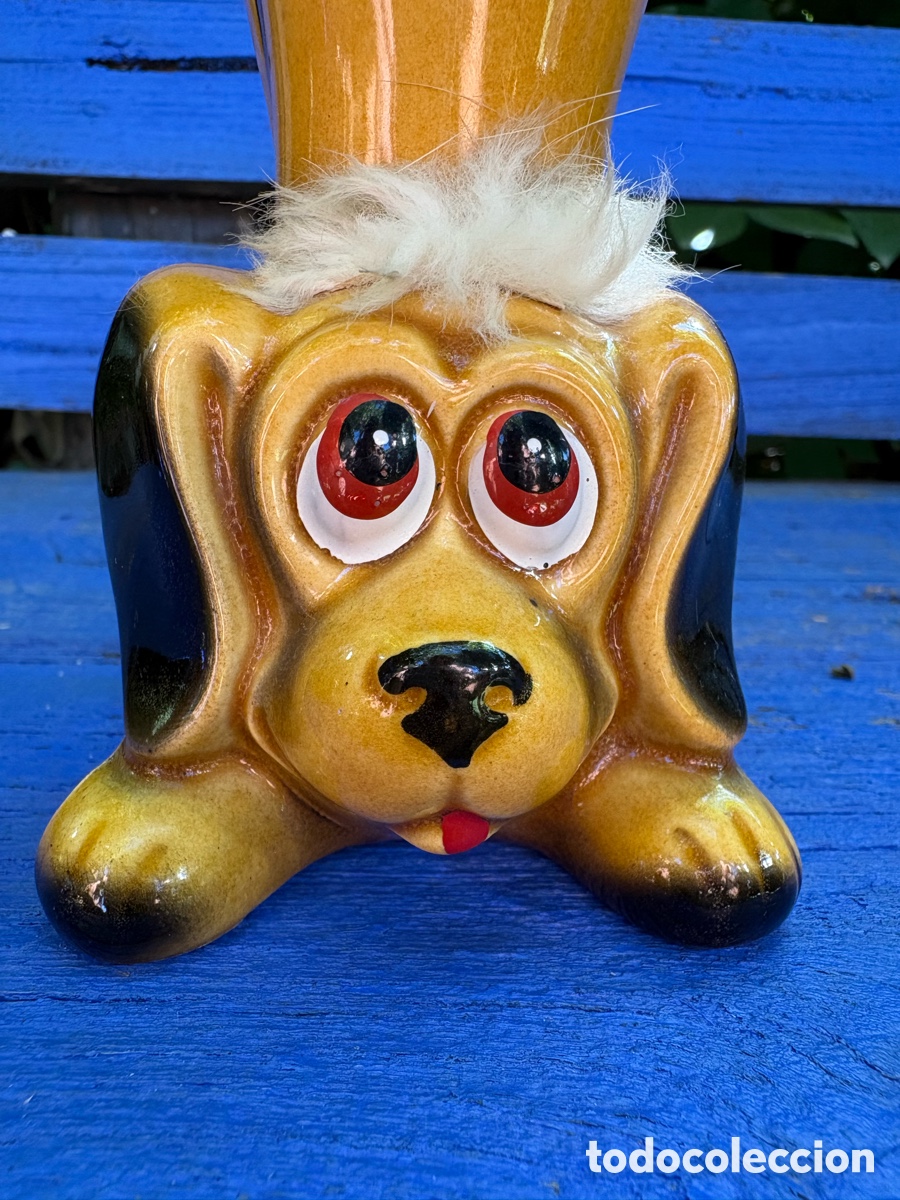 Vintage: Hucha perro vintage cer&aacute;mica