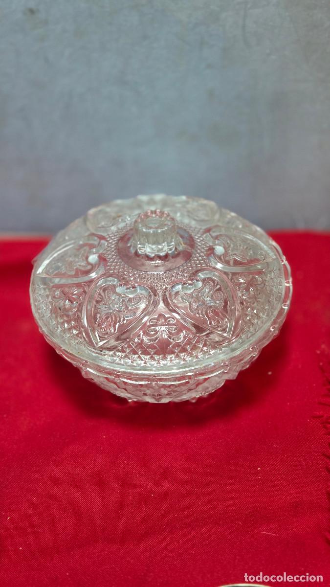 Vintage: azucarero de cristal vintage