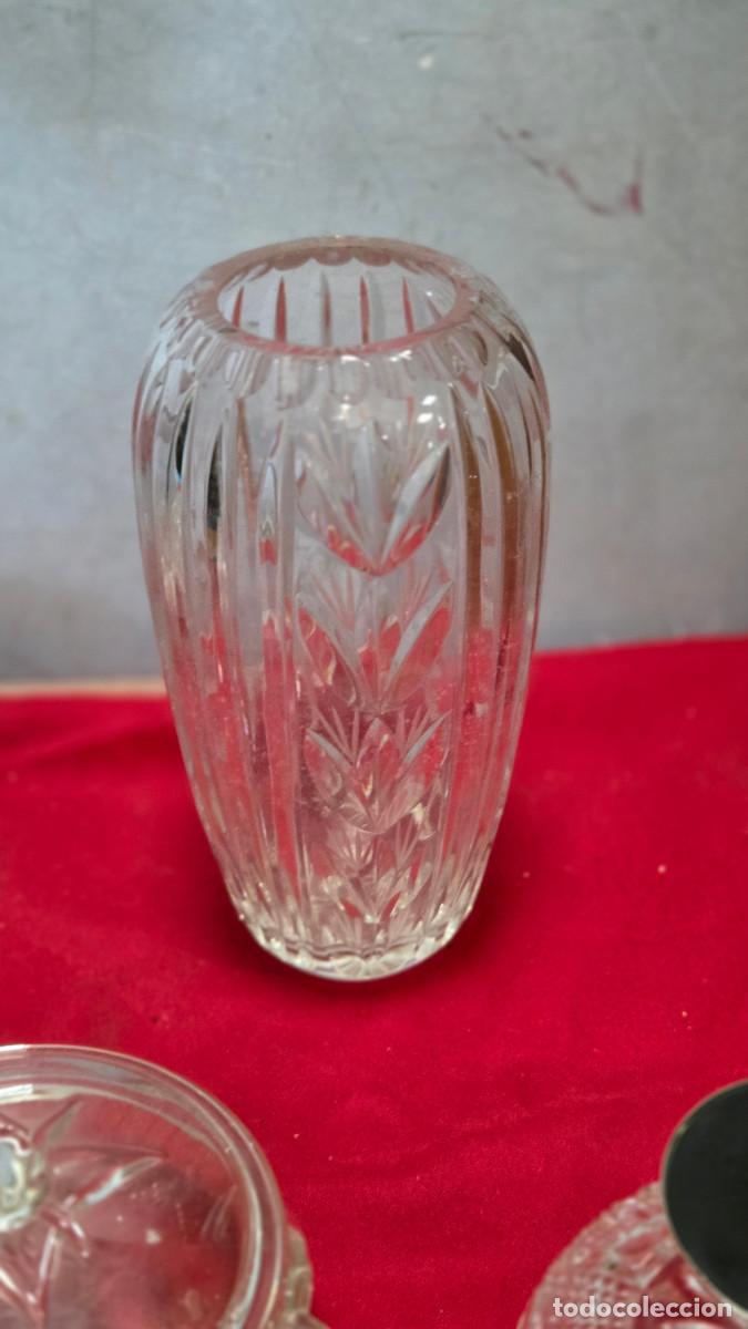 Vintage: jarron de cristal vintage