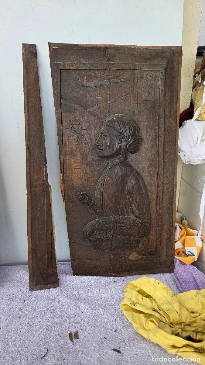 Vintage: tabla con figuras de madera - Foto 2