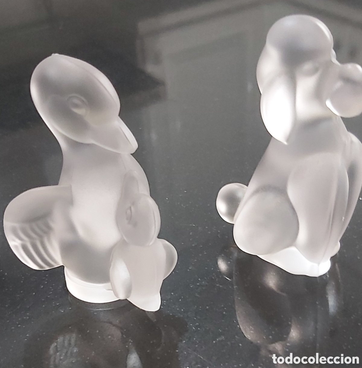 Vintage: Art deco Pareja Figuras Cristal de S&egrave;vres. Vintage