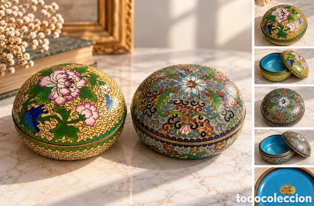 Vintage: Joyero vintage cloisonn&eacute; floral | Regalo Navidad