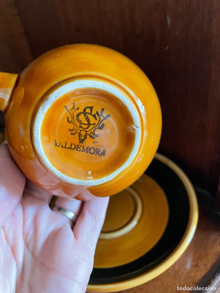 Vintage: Juego de caf&eacute; / t&eacute; vintage Valdemora - Cer&aacute;mica esmaltada a&ntilde;os 60/70 (15 piezas)