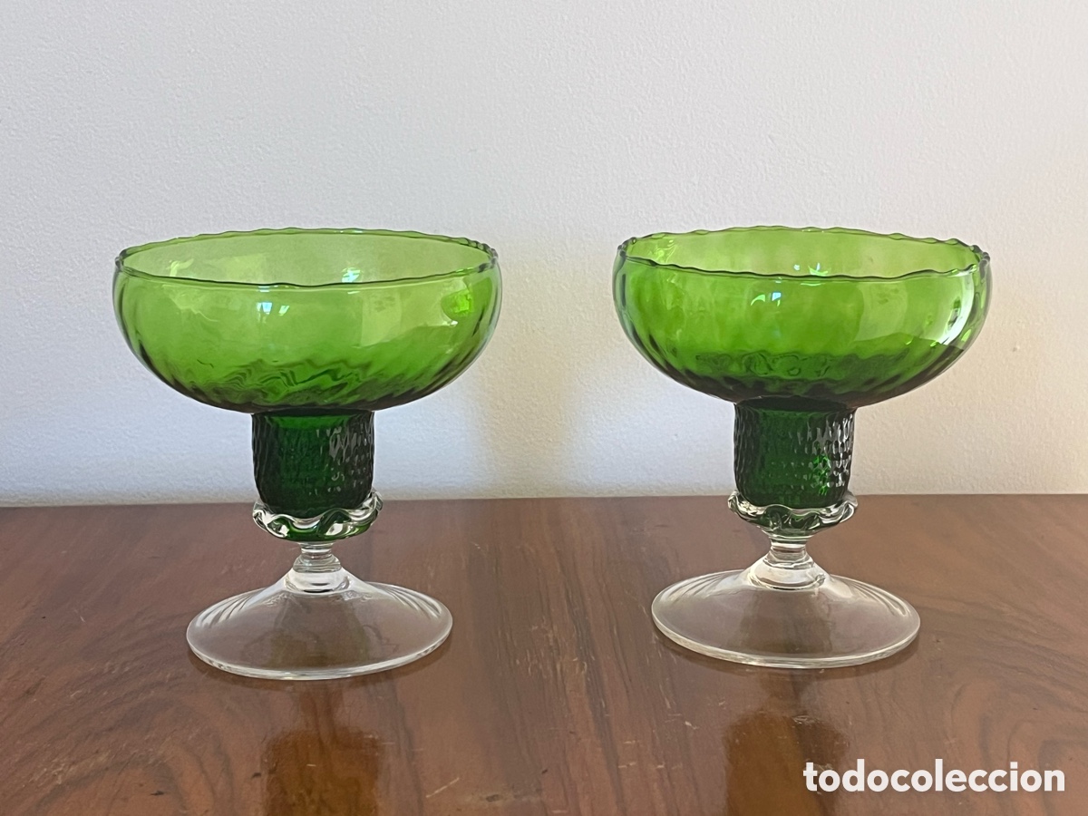 Vintage: COPAS DE CRISTAL DE MURANO. VINTAGE 1950-60