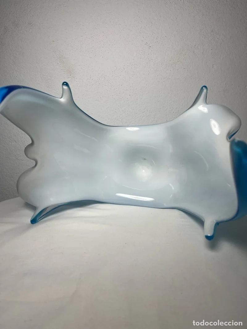 Vintage: Centro de mesa murano azul y blanco - Foto 5