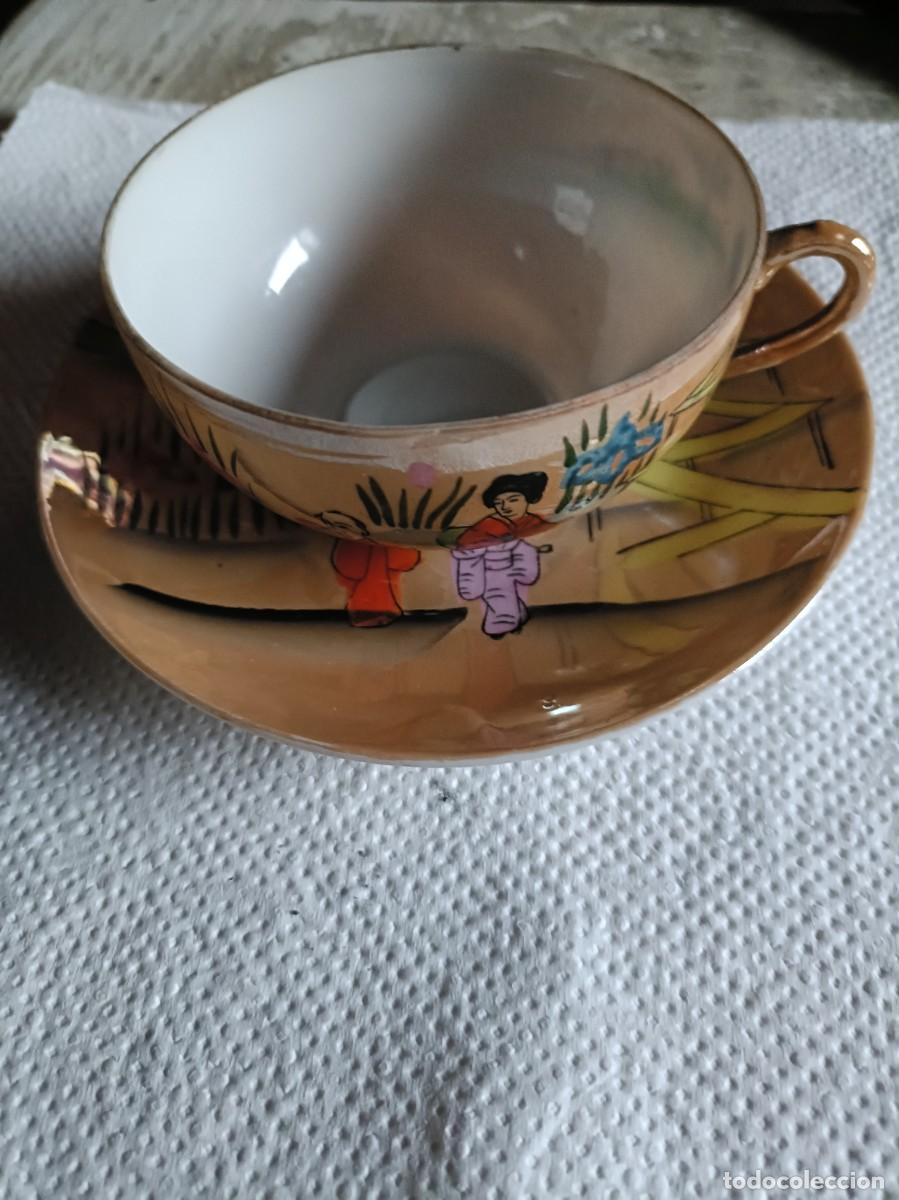 Vintage: TAZA PORCELANA CHINA CON PLATO .