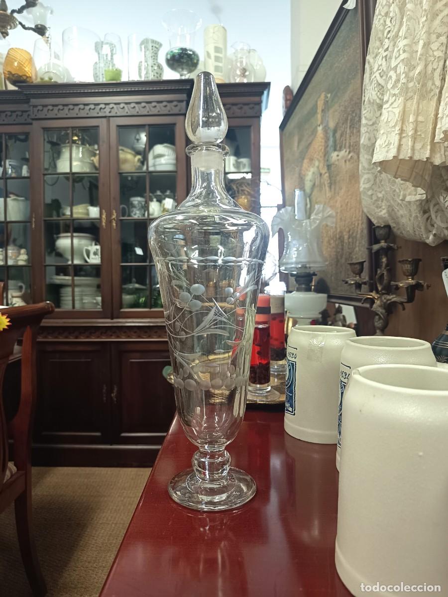 Vintage: Gran licorera de cristal 39.5 cm