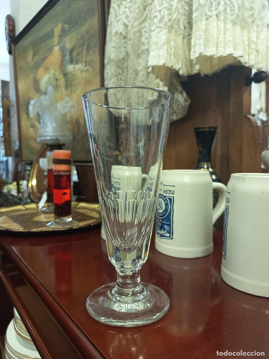 Vintage: Florero de cristal 21.5 cm