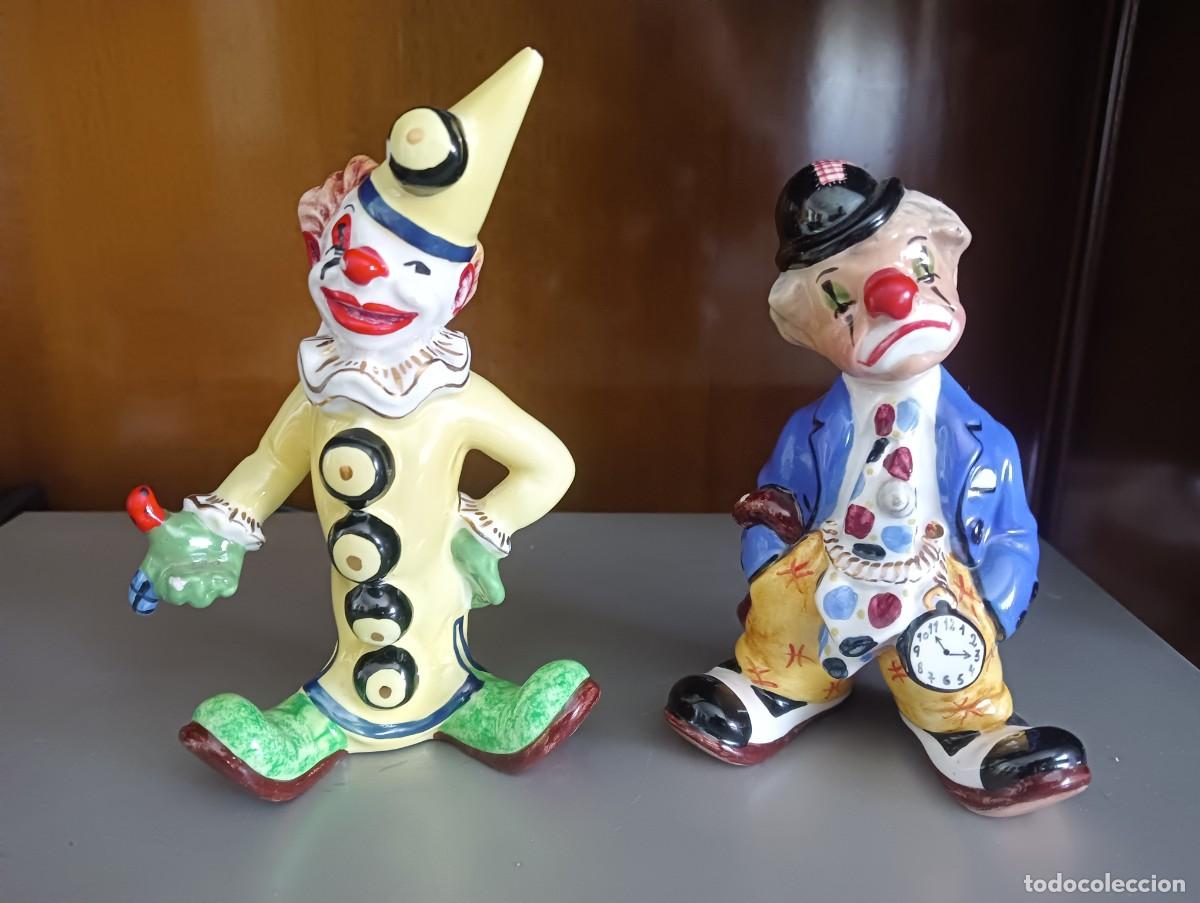Vintage: PORCELANA VINTAGE DE DOS PAYASOS POLICROMADOS