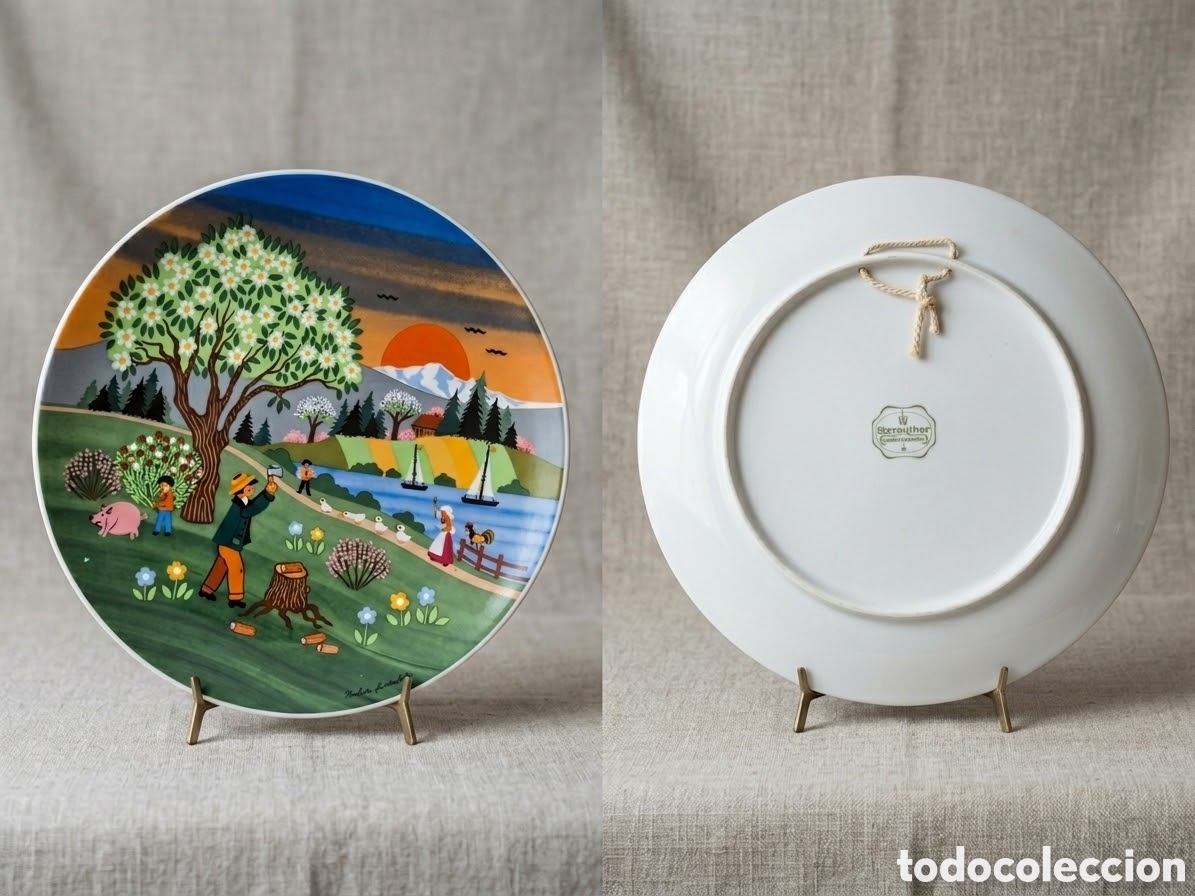 Vintage: Plato porcelana alemana
