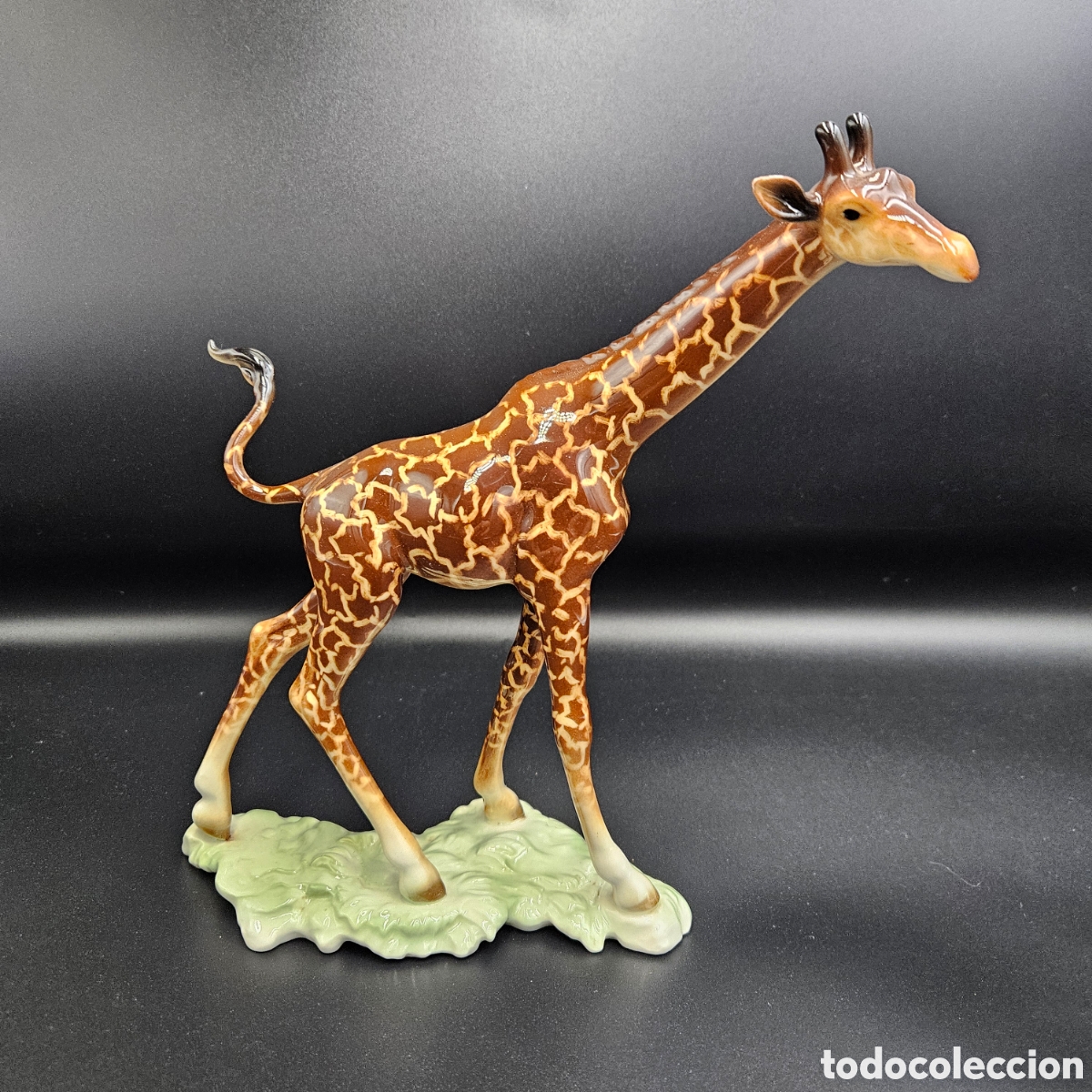 Vintage: Jirafa de porcelana de G&ouml;bel. 1970-1975