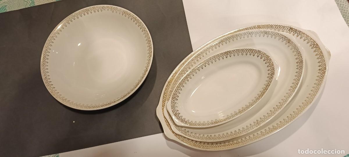 Vintage: LOTE DE 4 PIEZAS FUENTE HONDA Y TRES FUENTES OVALES PORCELANA ROYAL CHINA VIGO VINTAGE