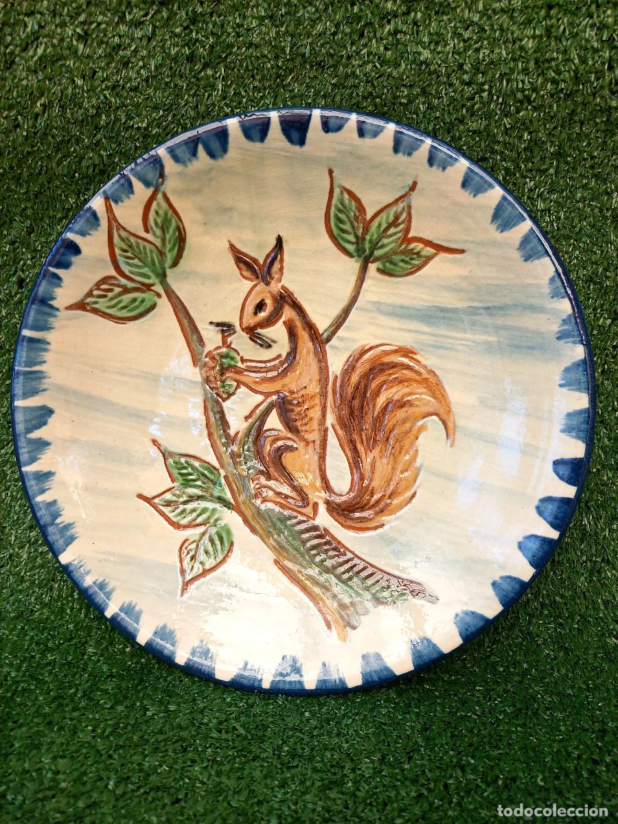 Vintage: Plato decorativo firmado Puigdemont