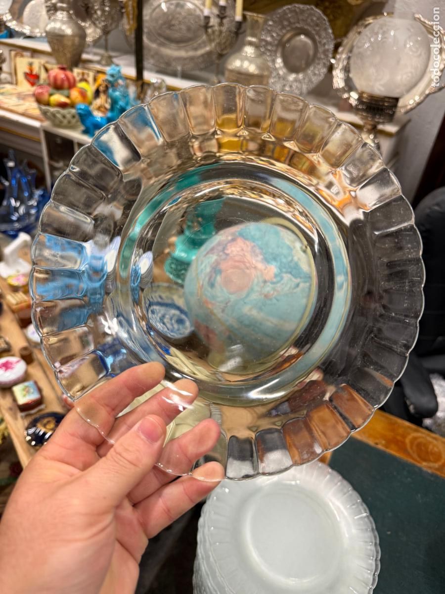 Vintage: PLATO LLANO DE CRISTAL DURALEX - MEDIDA 23 CM - VINTAGE - 6