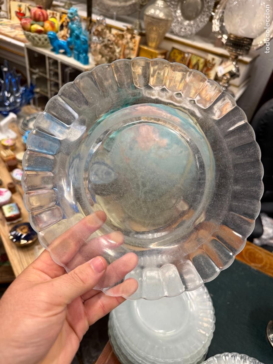 Vintage: PLATO LLANO DE CRISTAL DURALEX - MEDIDA 23 CM - VINTAGE - 10