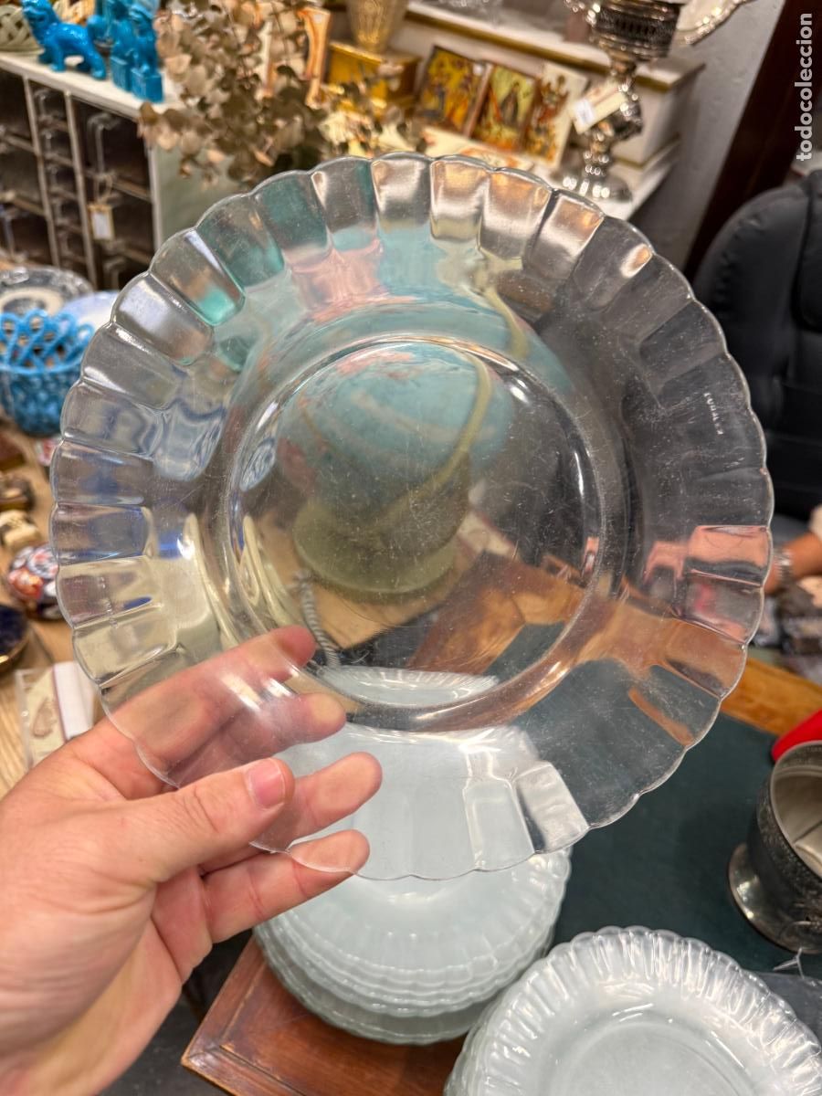 Vintage: PLATO LLANO DE CRISTAL DURALEX - MEDIDA 23 CM - VINTAGE - 11