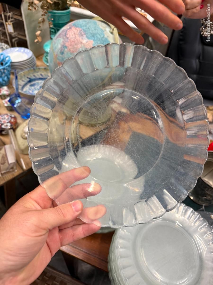 Vintage: PLATO LLANO DE CRISTAL DURALEX - MEDIDA 23 CM - VINTAGE - 12