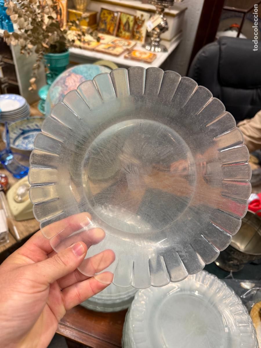 Vintage: PLATO LLANO DE CRISTAL DURALEX - MEDIDA 23 CM - VINTAGE - 13