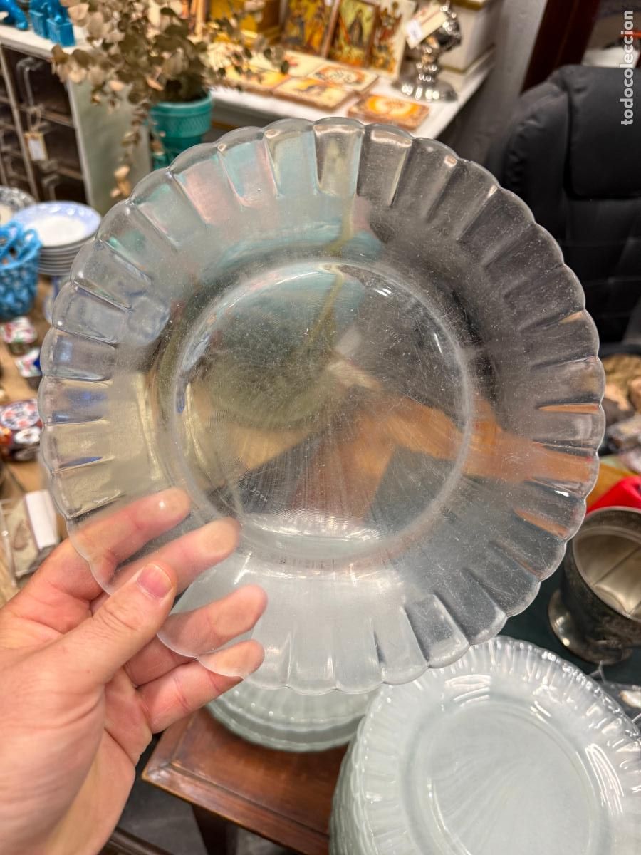 Vintage: PLATO LLANO DE CRISTAL DURALEX - MEDIDA 23 CM - VINTAGE - 16
