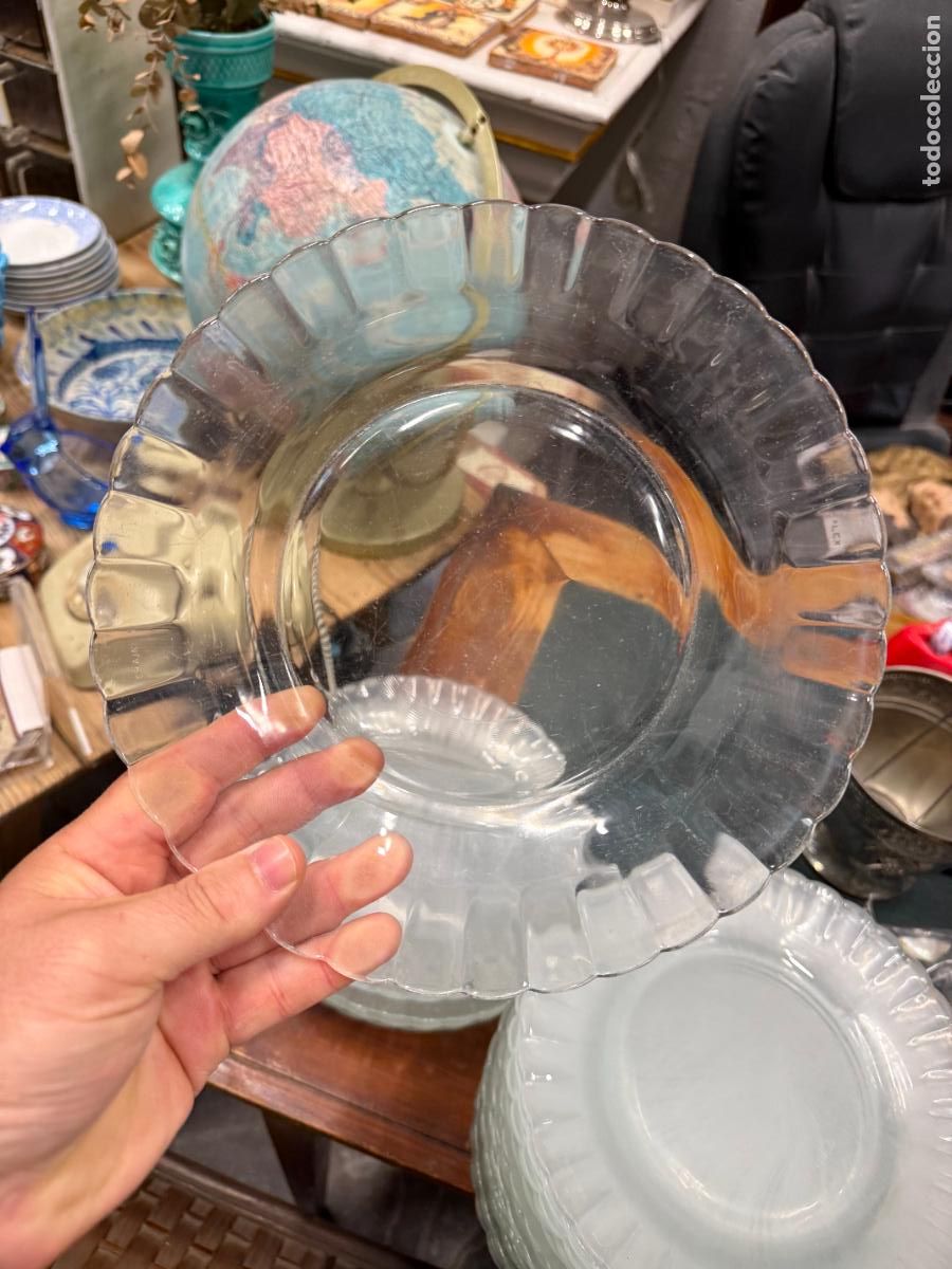 Vintage: PLATO LLANO DE CRISTAL DURALEX - MEDIDA 23 CM - VINTAGE - 17
