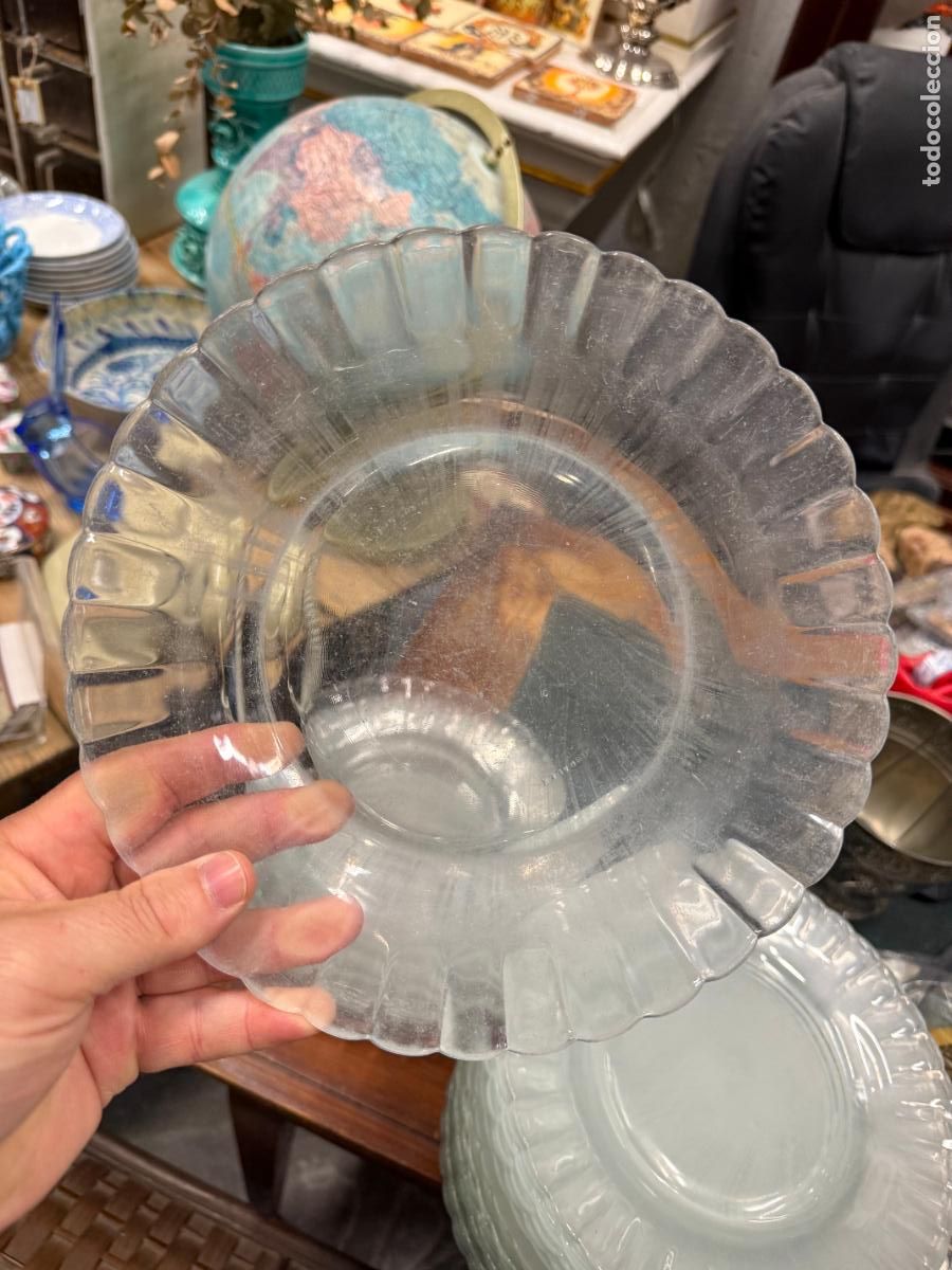 Vintage: PLATO LLANO DE CRISTAL DURALEX - MEDIDA 23 CM - VINTAGE - 18