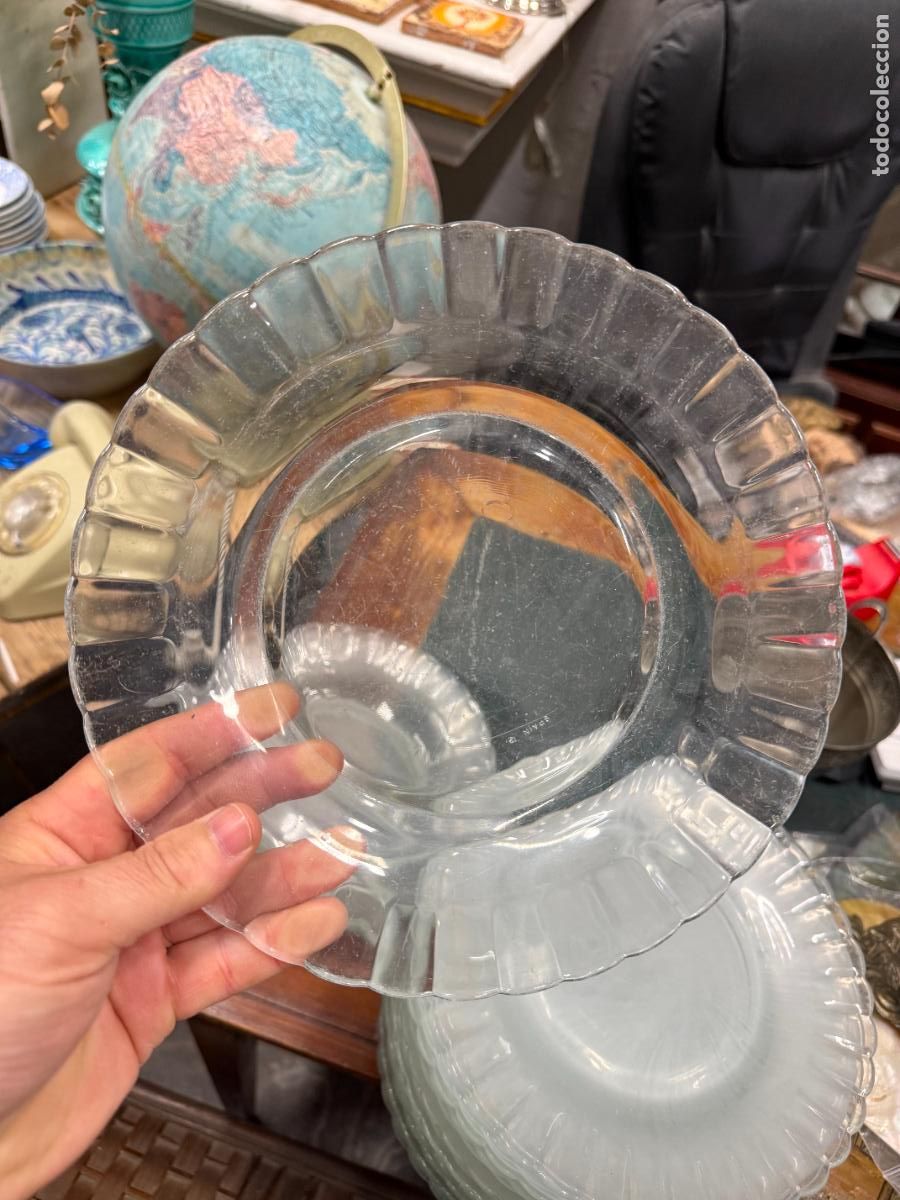 Vintage: PLATO LLANO DE CRISTAL DURALEX - MEDIDA 23 CM - VINTAGE - 19
