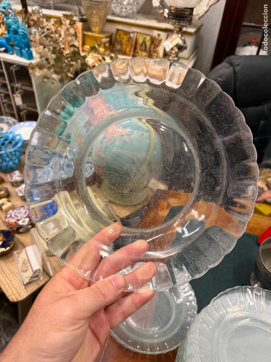 Vintage: PLATO HONDO DE CRISTAL DURALEX - MEDIDA 23 CM - VINTAGE - 19