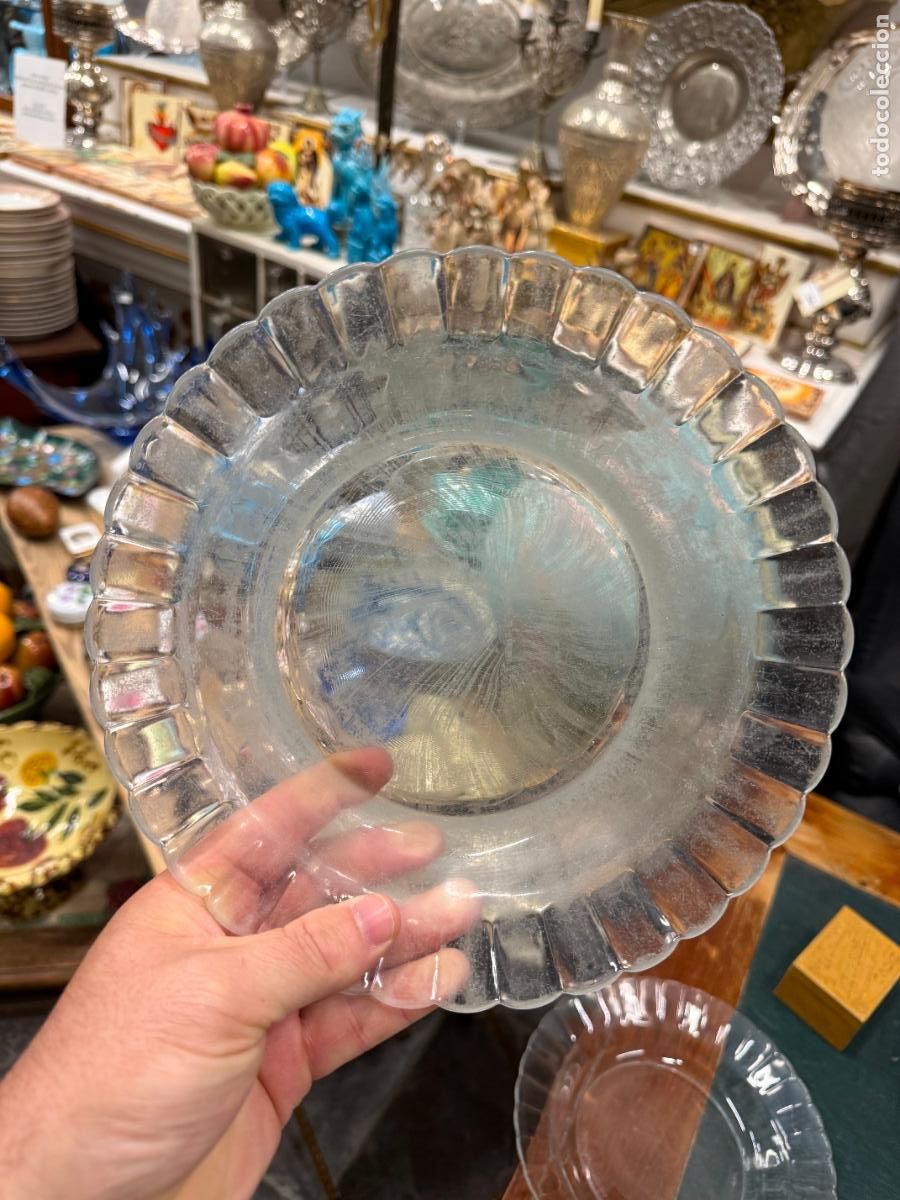 Vintage: PLATO HONDO DE CRISTAL DURALEX - MEDIDA 23 CM - VINTAGE - 17