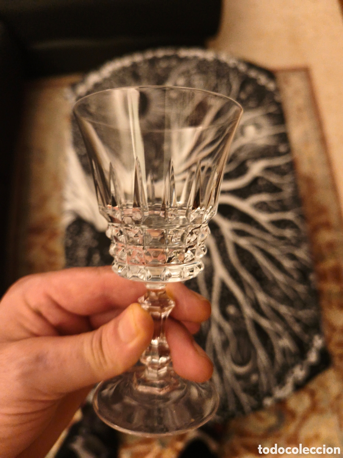 Vintage: Copas de cristal de Bohemia. - Foto 2