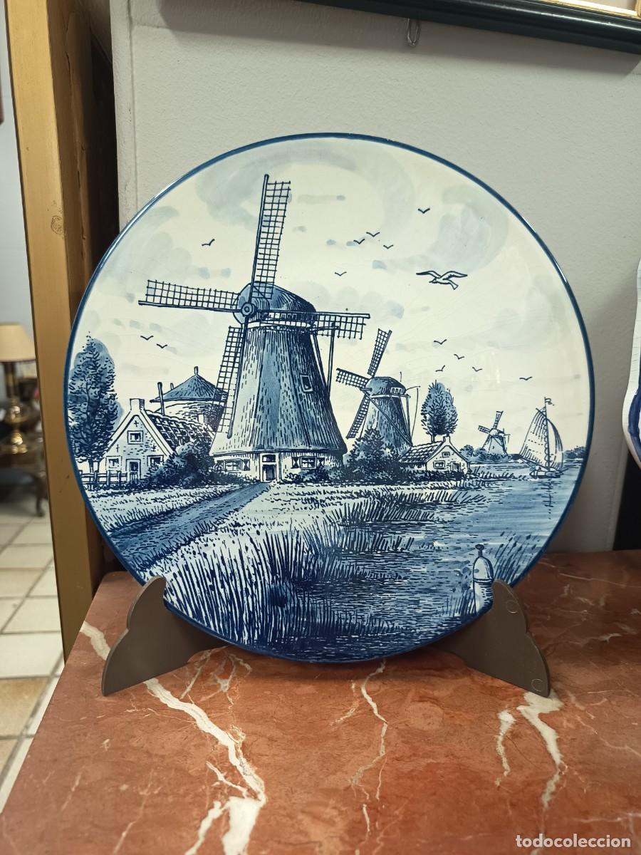 Vintage: Plato decorativo Delft Blauw -Molinos