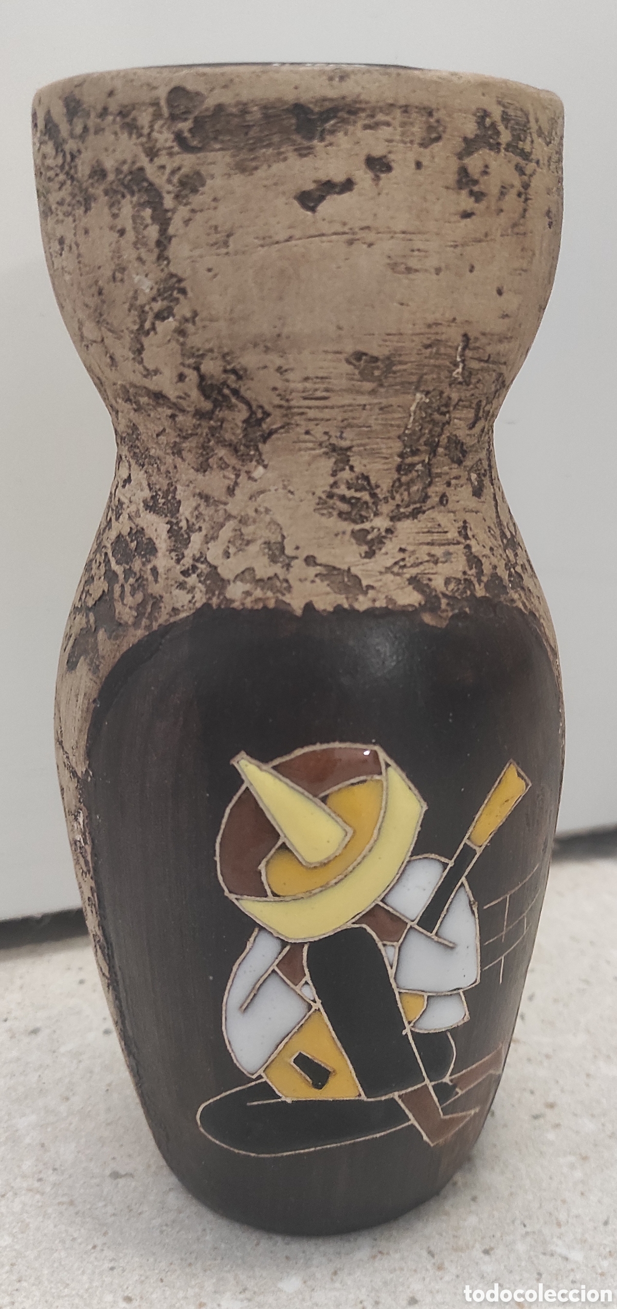 Vintage: Jarr&oacute;n de cer&aacute;mica &eacute;tnico estilo Vallauris