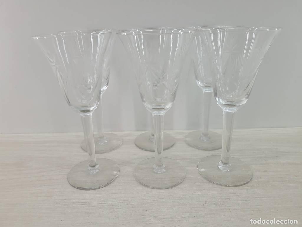 Vintage: JUEGO DE COPAS DE CRISTAL - Foto 2