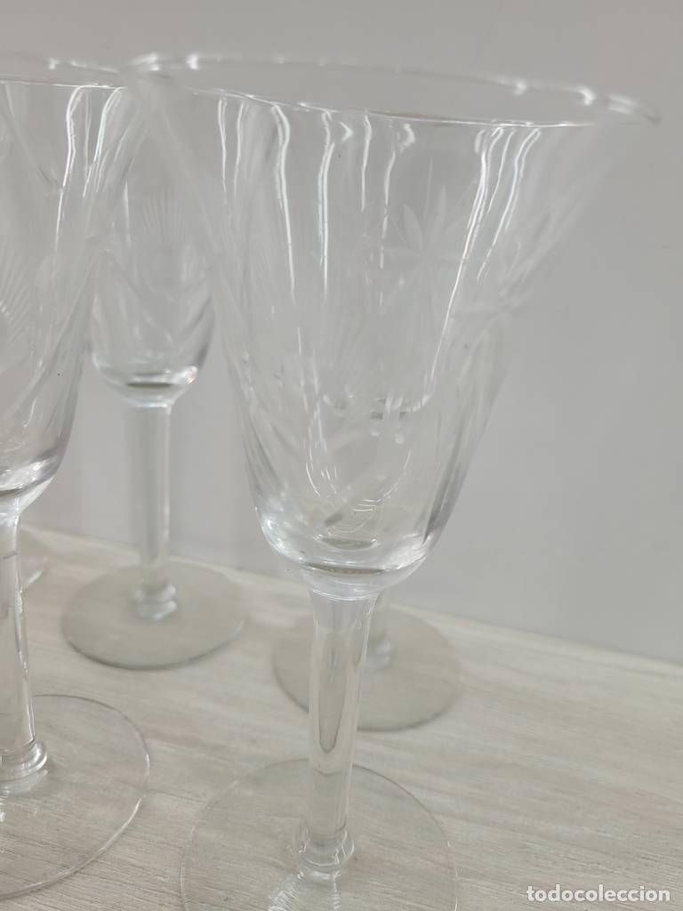 Vintage: JUEGO DE COPAS DE CRISTAL - Foto 4