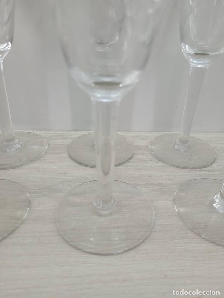 Vintage: JUEGO DE COPAS DE CRISTAL - Foto 7